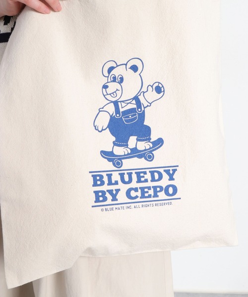 cepo(セポ)の「【BLUEDY / ブルーディ】コットントートバッグ(ハンドバッグ・レディース・ブラック系/ブルー系/ピンク系・FREE)」の12枚目の写真