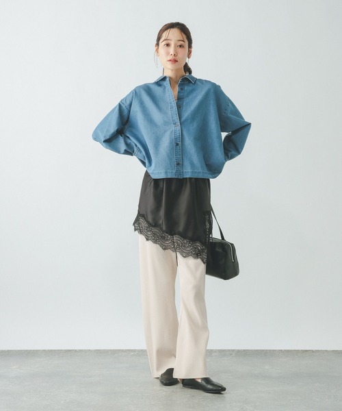 GLOBAL WORK(グローバルワーク)の「アンチピリングニットパンツ/656728(その他パンツ・レディース・オフホワイト/ブラック/ダークブラウン・LARGE/MEDIUM)」の12枚目の写真
