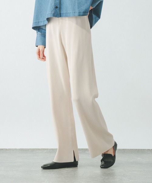 GLOBAL WORK(グローバルワーク)の「アンチピリングニットパンツ/656728(その他パンツ・レディース・オフホワイト/ブラック/ダークブラウン・LARGE/MEDIUM)」の14枚目の写真