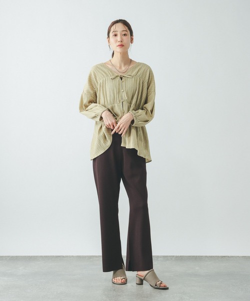 GLOBAL WORK(グローバルワーク)の「アンチピリングニットパンツ/656728(その他パンツ・レディース・オフホワイト/ブラック/ダークブラウン・LARGE/MEDIUM)」の20枚目の写真