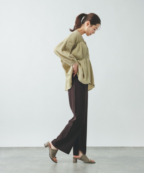 GLOBAL WORK(グローバルワーク)の「アンチピリングニットパンツ/656728(その他パンツ・レディース・オフホワイト/ブラック/ダークブラウン・LARGE/MEDIUM)」の21枚目の写真