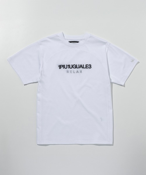 1PIU1UGUALE3  RELAX （ウノピゥウノウグァーレトレ リラックス）の「1PIU1UGUALE3 RELAX(ウノピゥウノウグァーレトレ リラックス)リバースロゴ半袖Tシャツ（Tシャツ/カットソー・メンズ・ホワイト/ブラック・M/S/XXL/XL/L）」の14枚目の写真