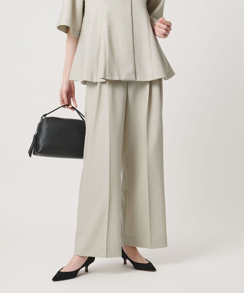 UNITED ARROWS(ユナイテッドアローズ)の「Spiree ストライプ ワイドパンツ ‐ウォッシャブル‐(スラックス・レディース・その他7/その他2・36/34/38/40)」の14枚目の写真