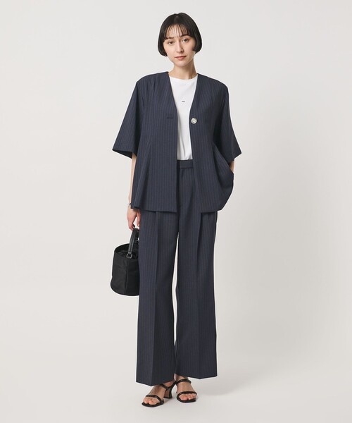 UNITED ARROWS(ユナイテッドアローズ)の「Spiree ストライプ ワイドパンツ ‐ウォッシャブル‐(スラックス・レディース・その他7/その他2・36/34/38/40)」の18枚目の写真