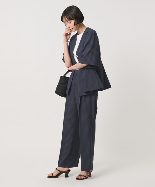 UNITED ARROWS(ユナイテッドアローズ)の「Spiree ストライプ ワイドパンツ ‐ウォッシャブル‐(スラックス・レディース・その他7/その他2・36/34/38/40)」の19枚目の写真