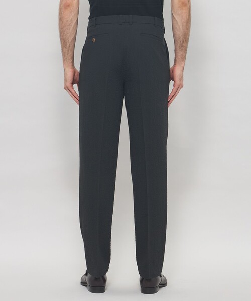 MACKINTOSH LONDON(マッキントッシュ ロンドン)の「【LEON掲載】ウールサッカー1プリーツパンツ(その他パンツ・メンズ・ベージュ系その他7/チャコールグレー・86/82/90)」の7枚目の写真