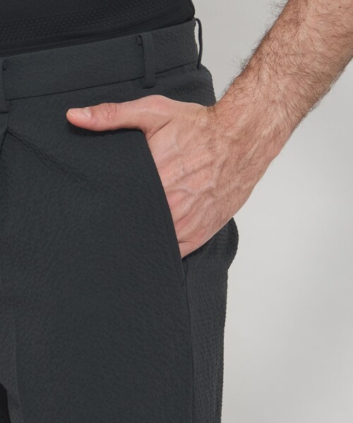MACKINTOSH LONDON(マッキントッシュ ロンドン)の「【LEON掲載】ウールサッカー1プリーツパンツ(その他パンツ・メンズ・ベージュ系その他7/チャコールグレー・86/82/90)」の8枚目の写真