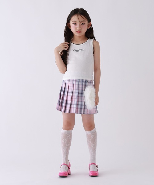 10C REPIPI(ジューシーレピピ)の「【10C REPIPI】エンジェルタンクトップ(タンクトップ・キッズ・ブラック/ピンク/オフホワイト・120cm/130cm/140cm)」の5枚目の写真