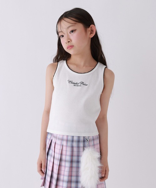 10C REPIPI(ジューシーレピピ)の「【10C REPIPI】エンジェルタンクトップ(タンクトップ・キッズ・ブラック/ピンク/オフホワイト・120cm/130cm/140cm)」の8枚目の写真