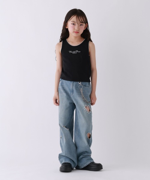 10C REPIPI(ジューシーレピピ)の「【10C REPIPI】エンジェルタンクトップ(タンクトップ・キッズ・ブラック/ピンク/オフホワイト・120cm/130cm/140cm)」の9枚目の写真