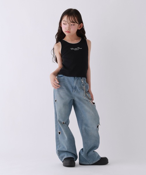 10C REPIPI(ジューシーレピピ)の「【10C REPIPI】エンジェルタンクトップ(タンクトップ・キッズ・ブラック/ピンク/オフホワイト・120cm/130cm/140cm)」の10枚目の写真