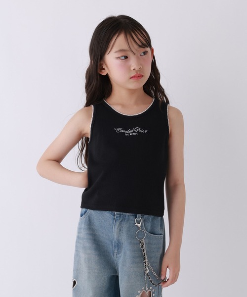 10C REPIPI(ジューシーレピピ)の「【10C REPIPI】エンジェルタンクトップ(タンクトップ・キッズ・ブラック/ピンク/オフホワイト・120cm/130cm/140cm)」の13枚目の写真