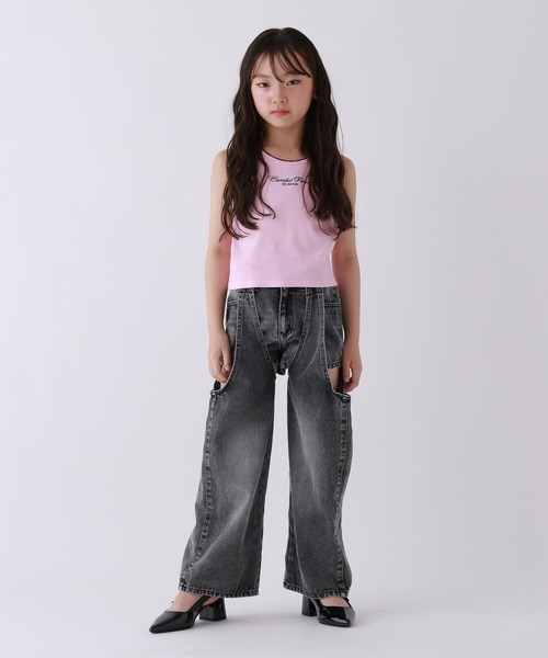 10C REPIPI(ジューシーレピピ)の「【10C REPIPI】エンジェルタンクトップ(タンクトップ・キッズ・ブラック/ピンク/オフホワイト・120cm/130cm/140cm)」の15枚目の写真