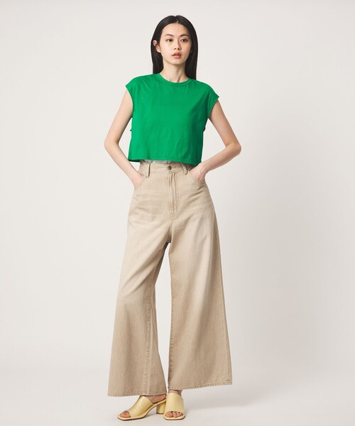 EMMEL REFINES(エメルリファインズ)の「<EMMEL REFINES>EM 2リボン ショート プルオーバー(Tシャツ/カットソー・レディース・ホワイト/ダークブラウン/ケリーグリーン・FREE)」の20枚目の写真