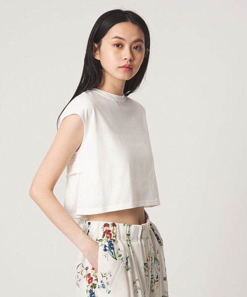 EMMEL REFINES(エメルリファインズ)の「<EMMEL REFINES>EM 2リボン ショート プルオーバー(Tシャツ/カットソー・レディース・ホワイト/ダークブラウン/ケリーグリーン・FREE)」の22枚目の写真