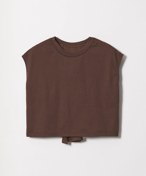 EMMEL REFINES(エメルリファインズ)の「<EMMEL REFINES>EM 2リボン ショート プルオーバー(Tシャツ/カットソー・レディース・ホワイト/ダークブラウン/ケリーグリーン・FREE)」の9枚目の写真