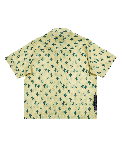 GOSTREET(ゴーストリート)の「シアサッカーオープンカラー ハワイアンシャツ イエロー(シャツ/ブラウス・メンズ・イエロー・LARGE/MEDIUM)」の3枚目の写真