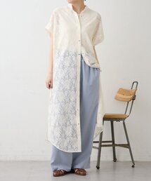フロントボタンレースワンピース【SUM1 STYLE】