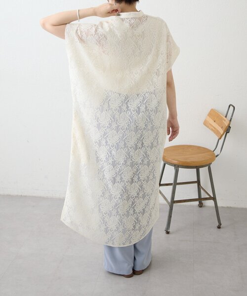 ear PAPILLONNER(イアパピヨネ)の「フロントボタンレースワンピース【SUM1 STYLE】(ワンピース・レディース・ホワイト/ブラック・FREE)」の7枚目の写真