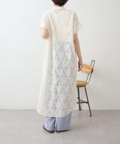ear PAPILLONNER(イアパピヨネ)の「フロントボタンレースワンピース【SUM1 STYLE】(ワンピース・レディース・ホワイト/ブラック・FREE)」の8枚目の写真