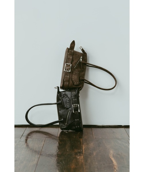 Knuth Marf(クヌースマーフ)の「rider shoulder bag(ショルダーバッグ・レディース・ブラウン/ブラック・ONE SIZE)」の3枚目の写真