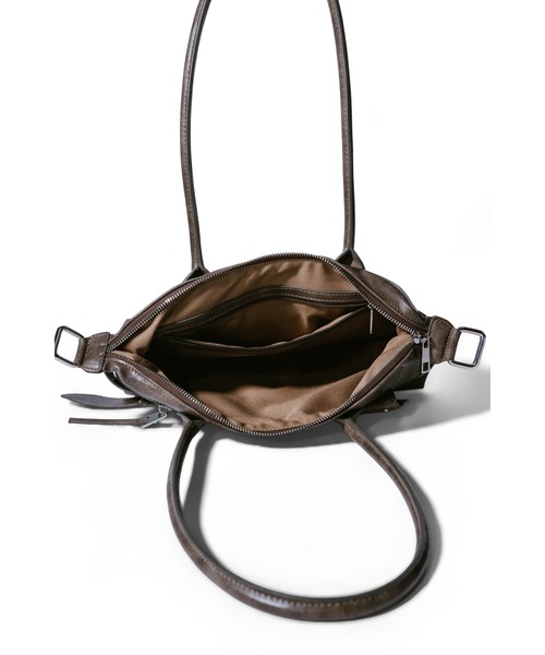 Knuth Marf(クヌースマーフ)の「rider shoulder bag(ショルダーバッグ・レディース・ブラウン/ブラック・ONE SIZE)」の17枚目の写真