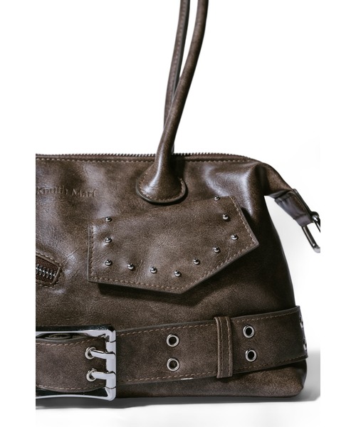 Knuth Marf(クヌースマーフ)の「rider shoulder bag(ショルダーバッグ・レディース・ブラウン/ブラック・ONE SIZE)」の21枚目の写真