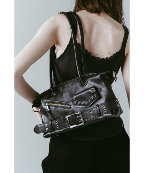 Knuth Marf(クヌースマーフ)の「rider shoulder bag(ショルダーバッグ・レディース・ブラウン/ブラック・ONE SIZE)」の6枚目の写真