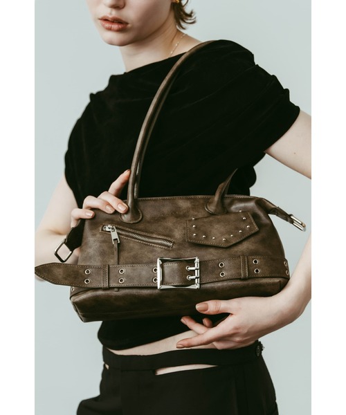 Knuth Marf(クヌースマーフ)の「rider shoulder bag(ショルダーバッグ・レディース・ブラウン/ブラック・ONE SIZE)」の10枚目の写真