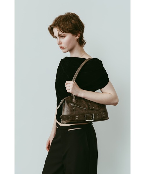 Knuth Marf(クヌースマーフ)の「rider shoulder bag(ショルダーバッグ・レディース・ブラウン/ブラック・ONE SIZE)」の11枚目の写真