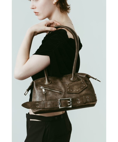 Knuth Marf(クヌースマーフ)の「rider shoulder bag(ショルダーバッグ・レディース・ブラウン/ブラック・ONE SIZE)」の12枚目の写真