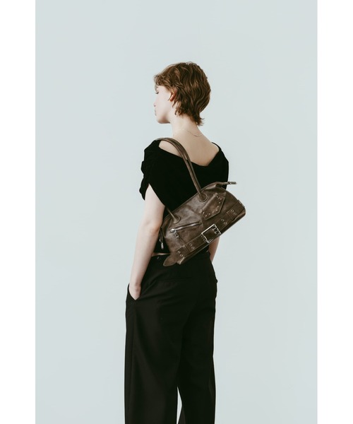 Knuth Marf(クヌースマーフ)の「rider shoulder bag(ショルダーバッグ・レディース・ブラウン/ブラック・ONE SIZE)」の13枚目の写真