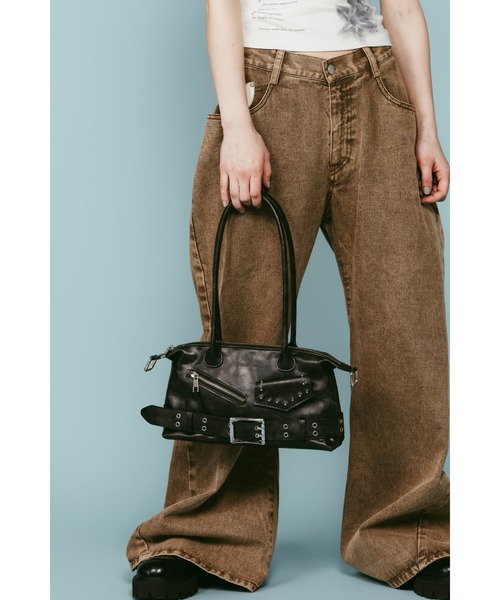 Knuth Marf(クヌースマーフ)の「rider shoulder bag(ショルダーバッグ・レディース・ブラウン/ブラック・ONE SIZE)」の14枚目の写真