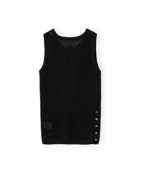 BROWNYARD（ブラウンヤード）の「Wスリップスリーブレスニット、ブラック（Tシャツ/カットソー・レディース・その他・1/2）」の2枚目の写真