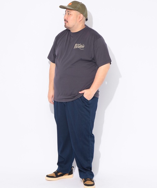 B&T CLUB(ビーティークラブ)の「Tシャツ 半袖 メンズ 大きいサイズ レトロサーフ バックプリント クルーネック カットソー B&T CLUB (ビーアンドティークラブ)(Tシャツ/カットソー・メンズ・ダークグレー/ベージュ・X1(3L~4L)/X2(4L~5L)/X3(6L~7L))」の7枚目の写真