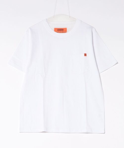 UNIVERSAL OVERALL(ユニバーサルオーバーオール)の「《UNIVERSAL OVERALL》POCKET TEE(Tシャツ/カットソー・メンズ・ホワイト・X-LARGE/LARGE)」の1枚目の写真