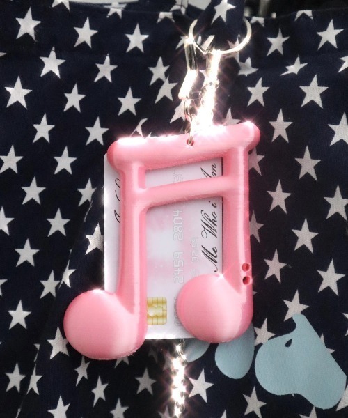 EVERYTHINGS(エブリシングス)の「【EVERYTHINGS】Beam-Note Card-Holder / 【エブリシングス】ミュージカルノートチェーンカードホルダー(カードケース・レディース・ライトピンク/ピンク/ライトブルー/ホワイト/ブラック/ライトパープル・ONE SIZE)」の6枚目の写真