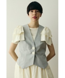 Ribbon shoulder vest / リボンショルダーベスト