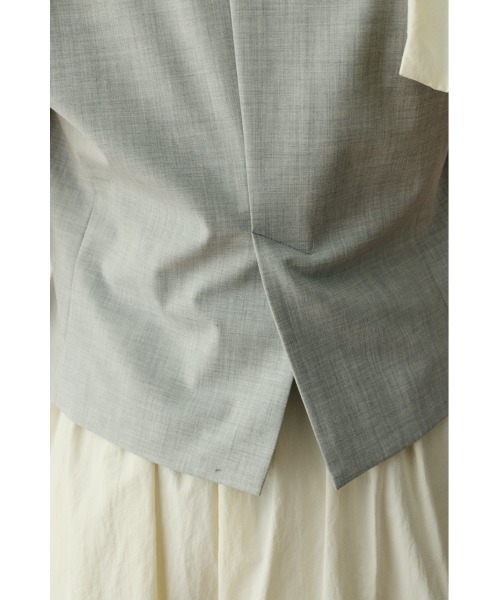 HeRIN.CYE（ヘリンドットサイ）の「Ribbon shoulder vest / リボンショルダーベスト（ベスト・レディース・ライトグレー/ブラック・FREE）」の17枚目の写真