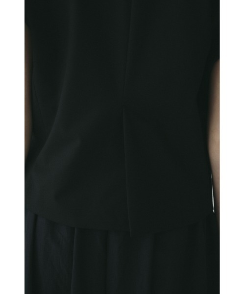 HeRIN.CYE（ヘリンドットサイ）の「Ribbon shoulder vest / リボンショルダーベスト（ベスト・レディース・ライトグレー/ブラック・FREE）」の11枚目の写真