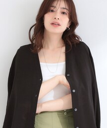 SHOO・LA・RUE | 【洗濯機可/S-LL】お顔周りすっきり 大人のシアーシャツカーディガン(カーディガン/ボレロ)