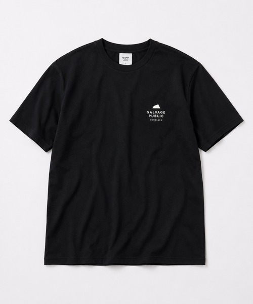 SALVAGE PUBLIC(サルベージパブリック)の「SALVAGE PUBLIC / サルベージパブリック 別注 LIVE FREELY UPF Tシャツ(Tシャツ/カットソー・メンズ・ブラック・LARGE/MEDIUM)」の2枚目の写真