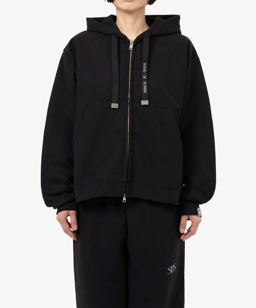 SOUND OF SUNRISE（サウンドオブサンライズ）の「S.O.S Zip-up Hoodie（パーカー・メンズ・ブラック/ネイビー/ブルーグレー・S/XS/XL/L/M）」の10枚目の写真