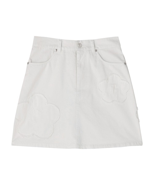 MARY QUANT(マリークワント)の「デイジーパッチデニムミニ スカート(デニムスカート・レディース・ブルー/ホワイト/ネイビー・M)」の11枚目の写真