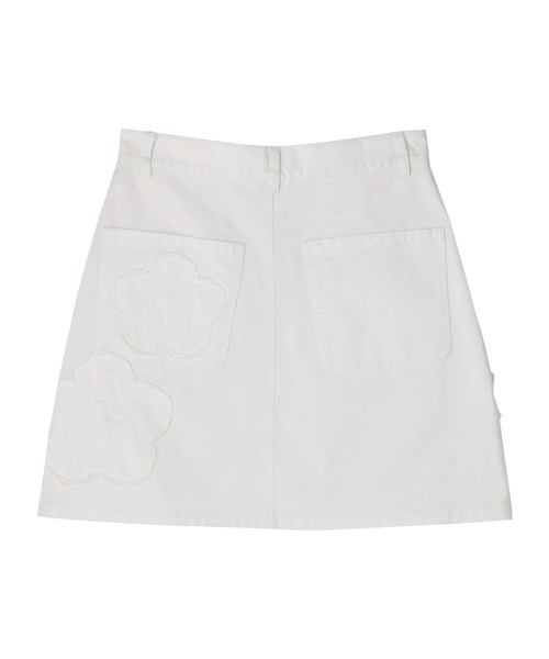 MARY QUANT(マリークワント)の「デイジーパッチデニムミニ スカート(デニムスカート・レディース・ブルー/ホワイト/ネイビー・M)」の10枚目の写真