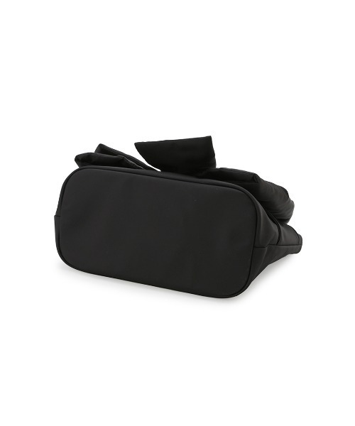 SNIDEL HOME(スナイデルホーム)の「デザインリボンバッグ(トートバッグ・レディース・グレイッシュベージュ/ブラック/ピンク/ミント・F)」の11枚目の写真