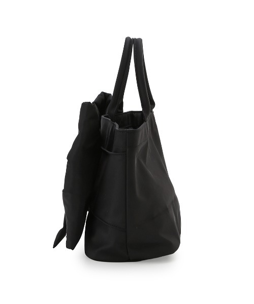 SNIDEL HOME(スナイデルホーム)の「デザインリボンバッグ(トートバッグ・レディース・グレイッシュベージュ/ブラック/ピンク/ミント・F)」の10枚目の写真