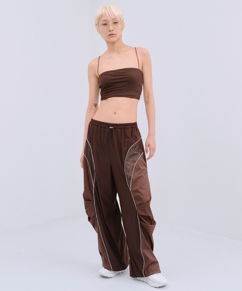THINGS THAT MATTER(シングス ザット マター)の「BACK CROSS-STRAP BRA TOP / バック クロスストラップ ブラ トップ(キャミソール・レディース・ブラック/ブラウン/ホワイト・FREE)」の13枚目の写真