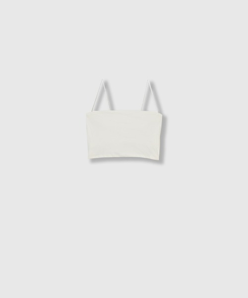THINGS THAT MATTER(シングス ザット マター)の「BACK CROSS-STRAP BRA TOP / バック クロスストラップ ブラ トップ(キャミソール・レディース・ブラック/ブラウン/ホワイト・FREE)」の9枚目の写真