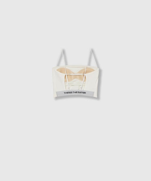 THINGS THAT MATTER(シングス ザット マター)の「BACK CROSS-STRAP BRA TOP / バック クロスストラップ ブラ トップ(キャミソール・レディース・ブラック/ブラウン/ホワイト・FREE)」の8枚目の写真